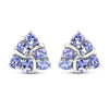 2.04 Carat Genuine Tanzanite .925 Sterling Silver Earrings