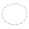 2.34 Carat Genuine Ruby .925 Sterling Silver Necklace