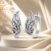 925 Sterling Silver Earrings with Oxidized Finish, 1.3x0.5cm for Women