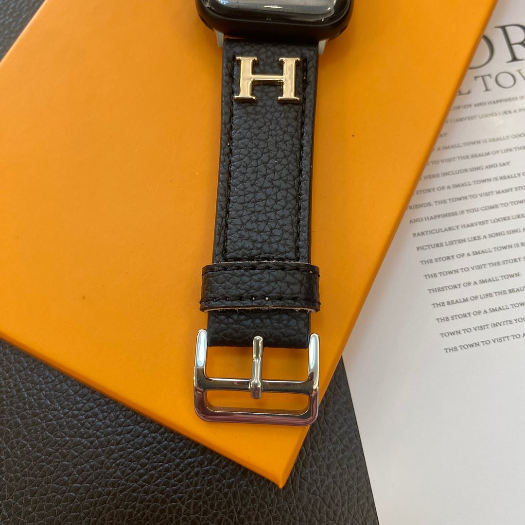 Кожаный ремешок для Apple Watch с натуральным рисунком