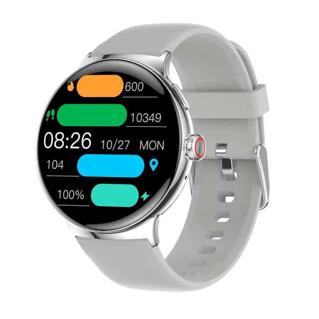 Reloj inteligente Pixels Watch 3 de 45 mm: elegante caja redonda de aluminio con correas de silicona