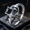 925 Sterling Silver Ring Size 5.0 with Platinum Plating for Women
