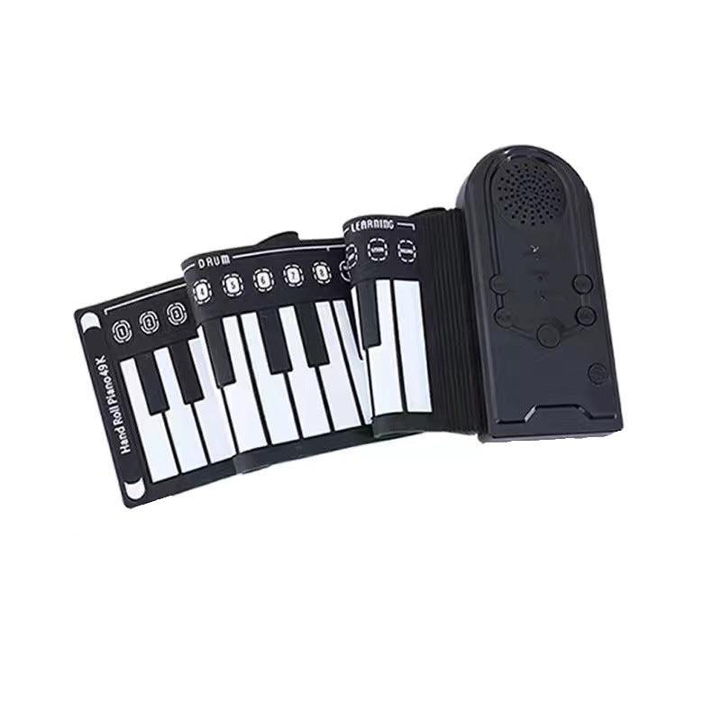 Portable 49 Keys Roll-up Flexible Keyboard - Folding Electric Piano