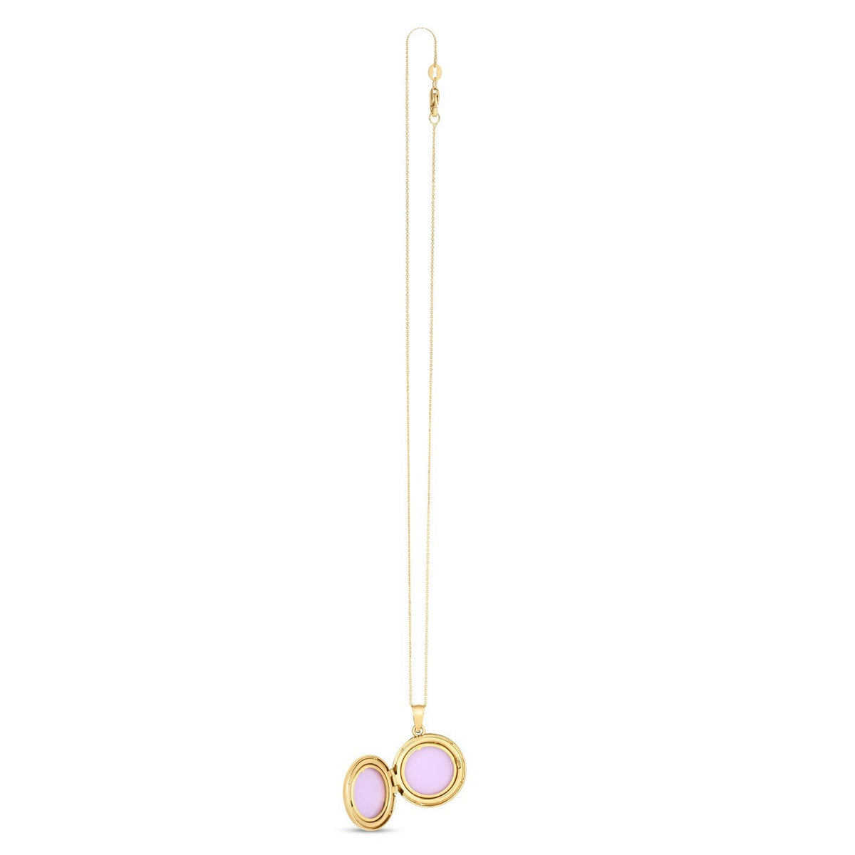 Collar con relicario Árbol de la vida en oro amarillo de 14k
