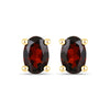 1.02 Carat Genuine Garnet .925 Sterling Silver Earrings