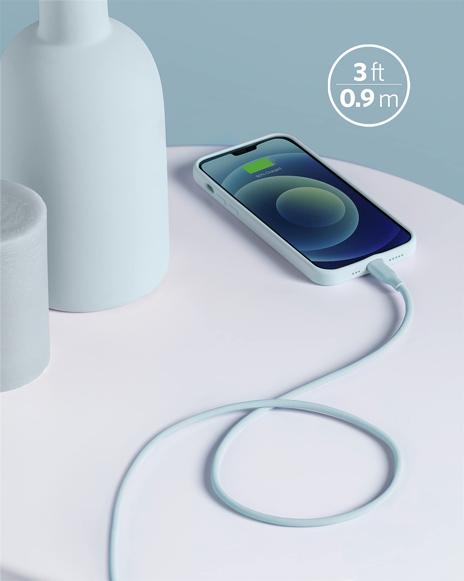 Cable Anker <b>641</b> USB-C a Lightning (Flow, silicona)