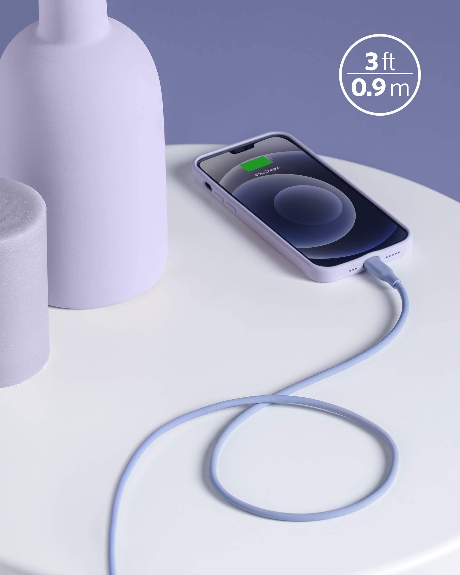 Cable Anker <b>641</b> USB-C a Lightning (Flow, silicona)
