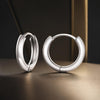 925 Sterling Silver Oxidized 14x3mm Earrings