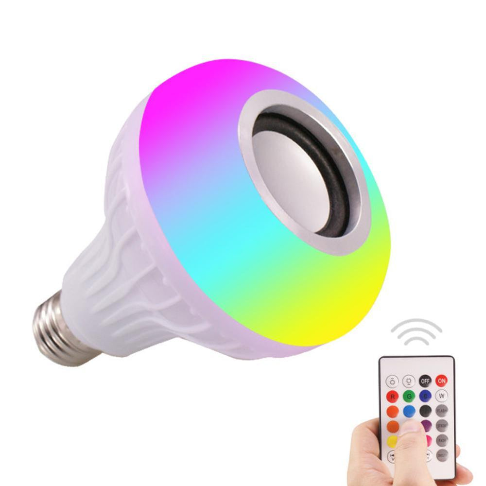 HarmonyGlow SmartBulb Pro - RGB LED Bulb with Bluetooth Audio Speaker & Remote Control