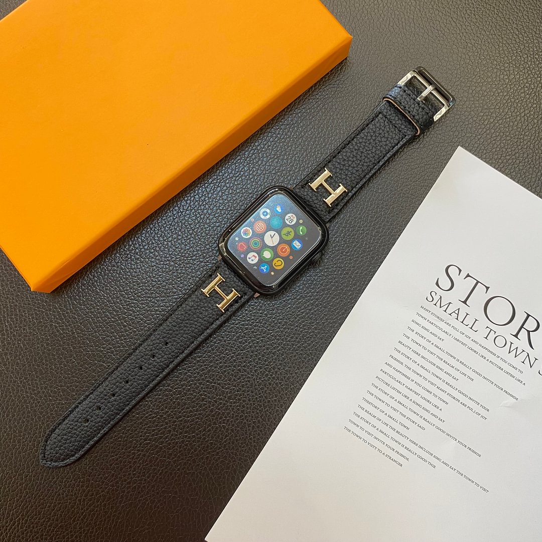 Кожаный ремешок для Apple Watch с натуральным рисунком
