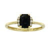 Genuine 1.38ct Sapphire Diamond Ring 14KT Yellow Gold