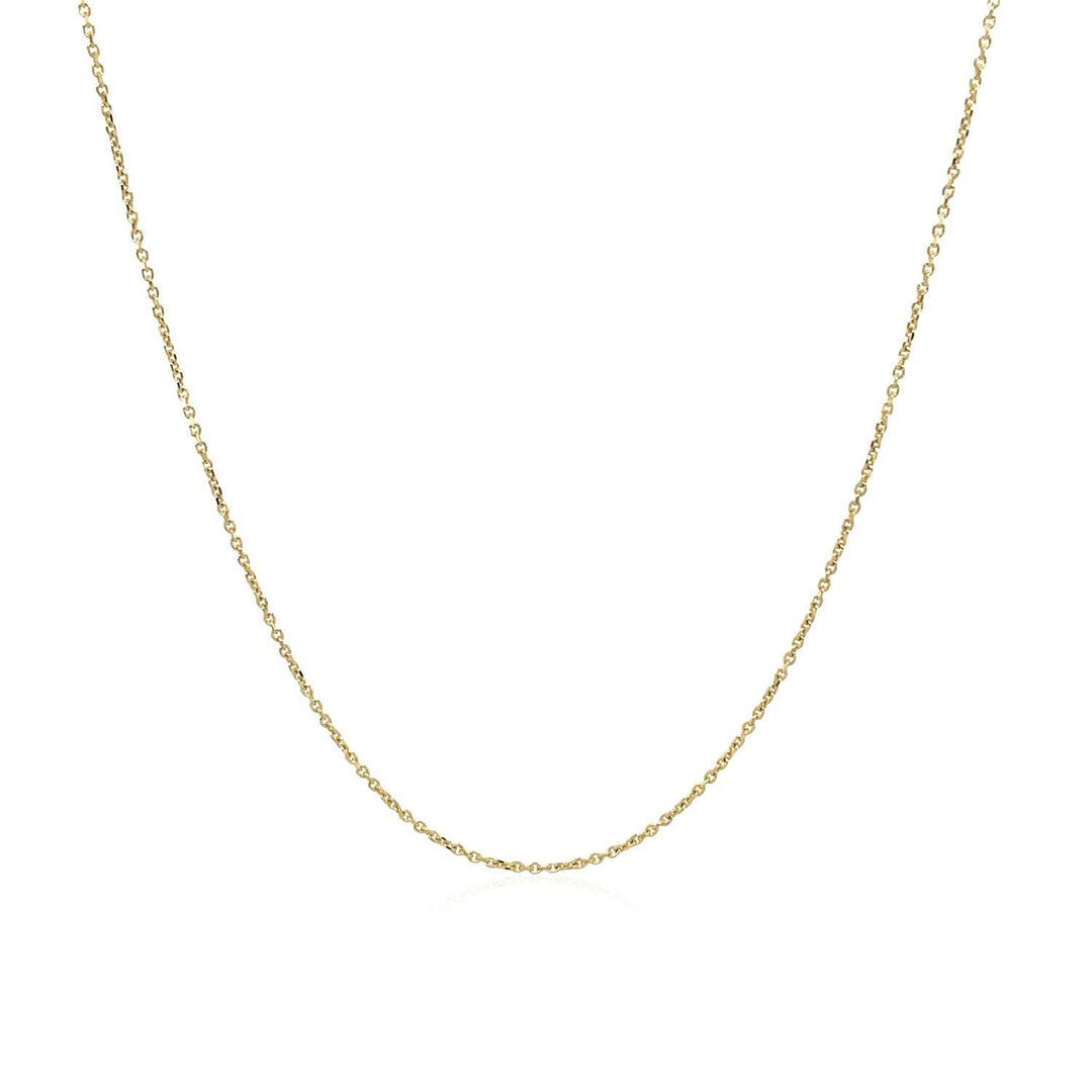10k Yellow Gold Cable Link Chain (0.50 mm)