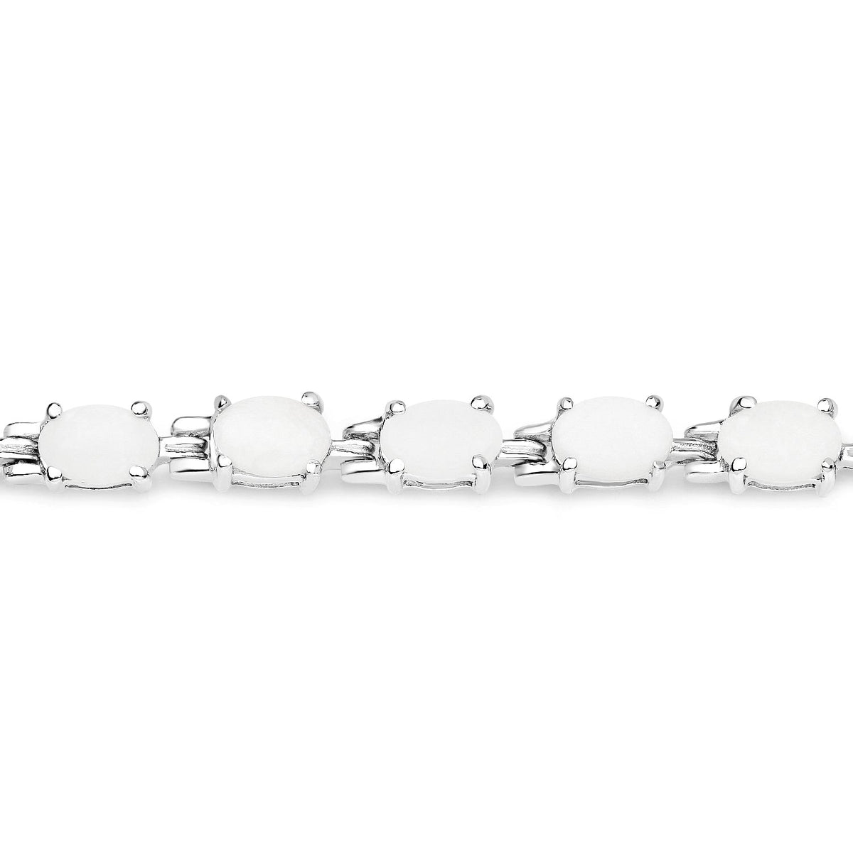 6.82 Carat Genuine Opal .925 Sterling Silver Bracelet - image 2 of 6