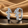 925 Sterling Silver Earrings with CZ White Gold Plating