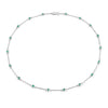 1.80 Carat Genuine Emerald .925 Sterling Silver Necklace