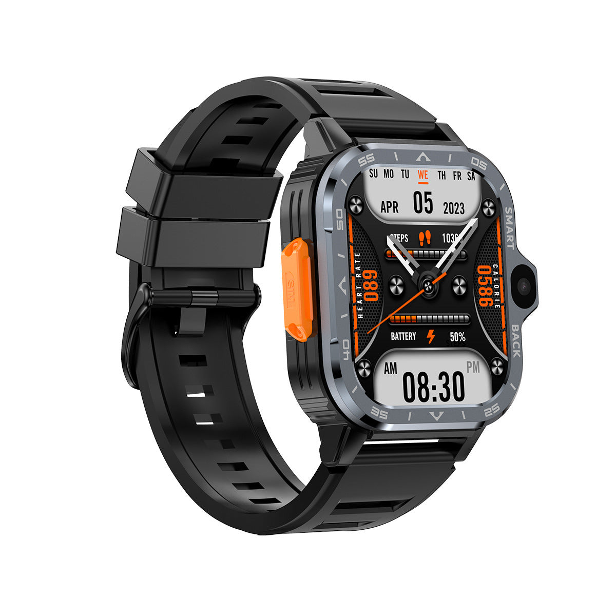 Rugged Android OS Smart-Watch - Google Play Store - GPS, Bluetooth, Wi-Fi, 4G Cellular - Dual Camera