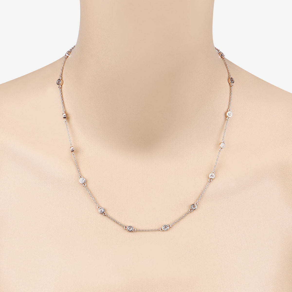 Collar de plata de ley .925 con morganita genuina de 1,62 quilates