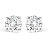 .925 Sterling Silver 1/5 Cttw Round Lab Grown Diamond Classic 4-Prong Solitaire Stud Earrings (F-G Color, VS1-VS2 Clarity)
