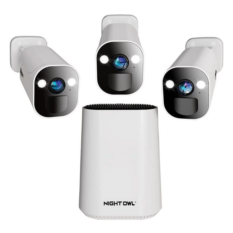 Night Owl (FWR8-64GB-B43L) Expandable Wi-Fi Security Hub with 64GB SD Card White (NEW)