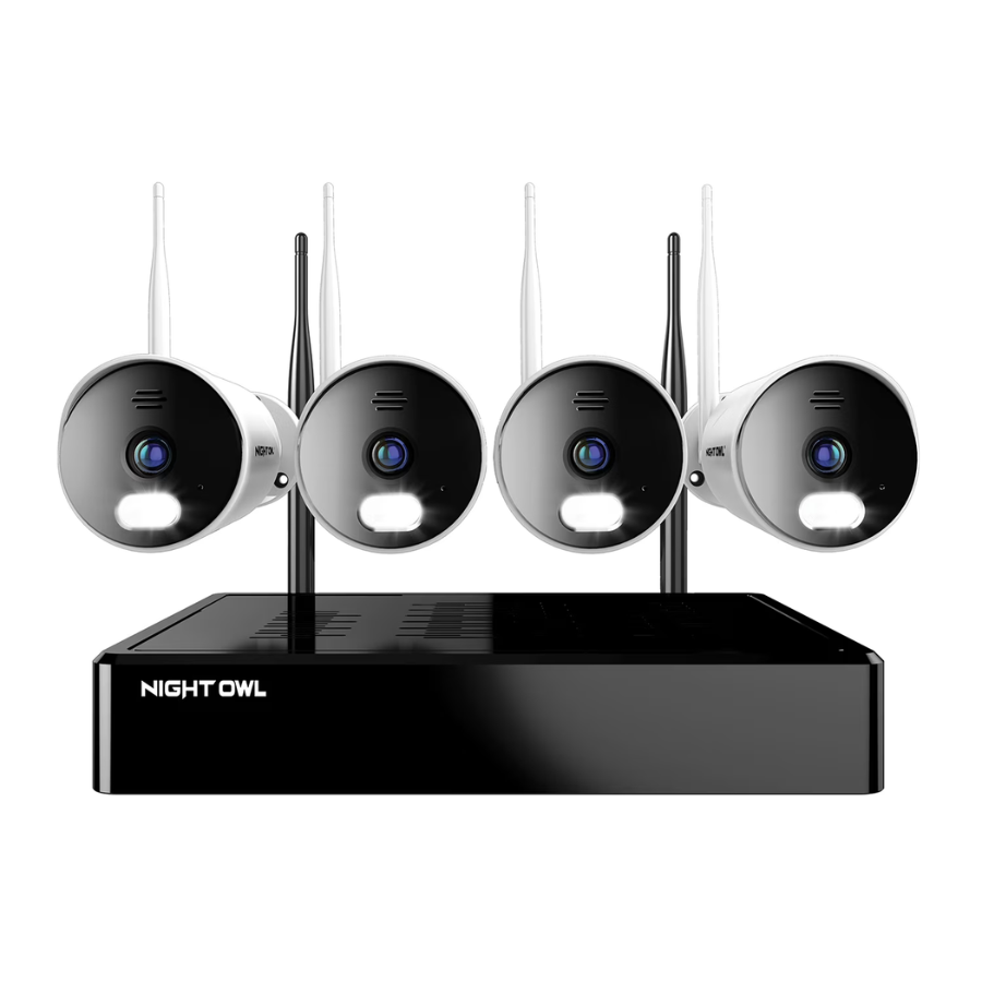 Night Owl NVR Wi-Fi 4K de 10 canales con disco duro de 1 TB (WM-BTWN81-2-4L) Blanco (NUEVO)
