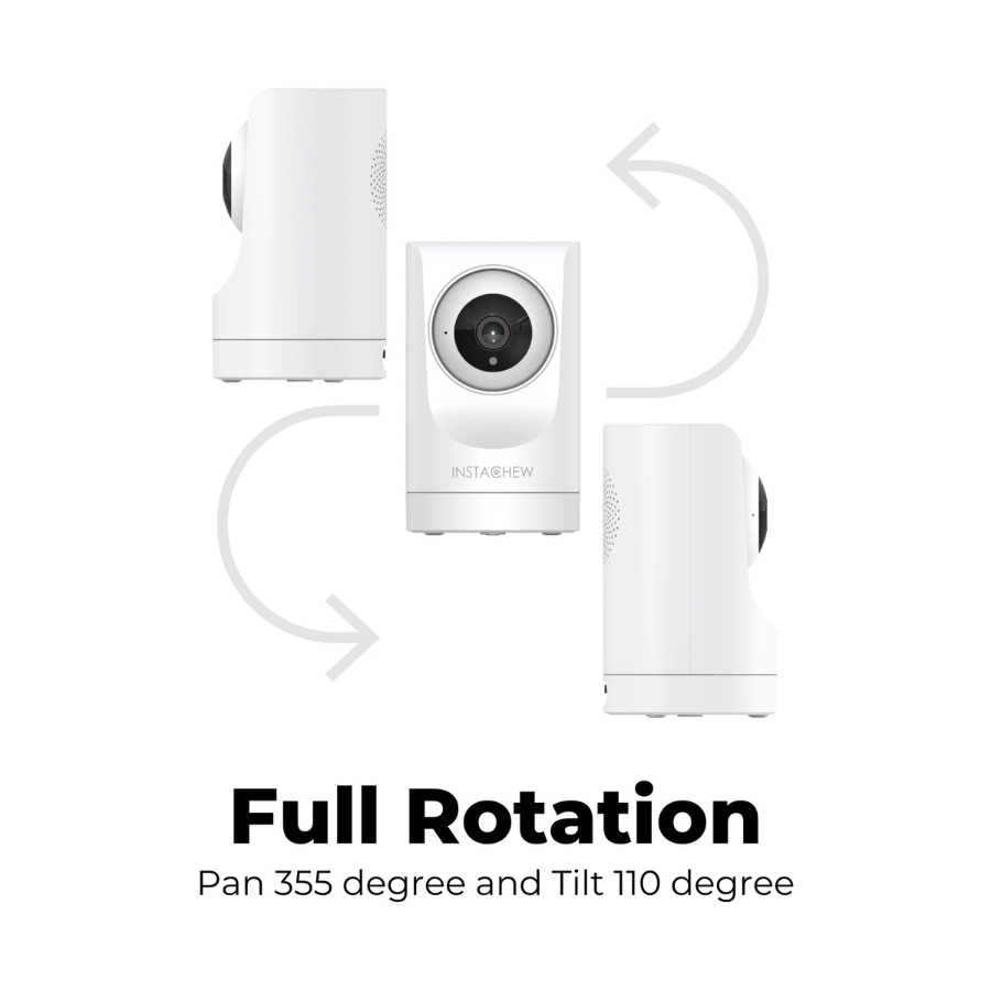 Instachew (IC136W) Purrsight 360° Smart Wireless Camera White (NEW) - image 5 of 5