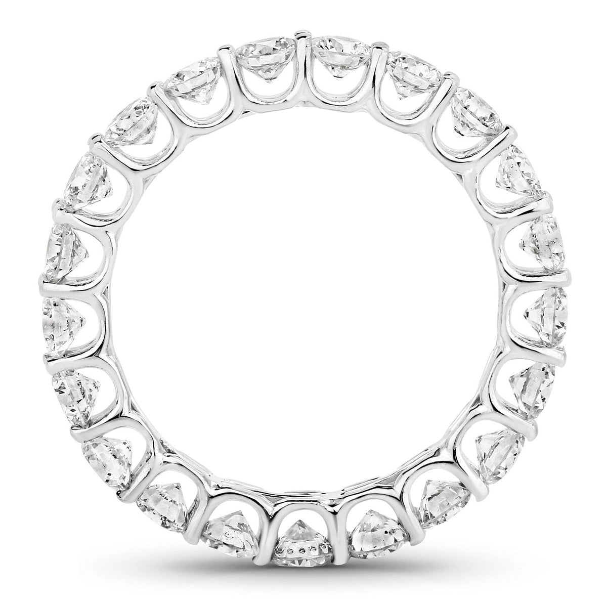 2.52 Carat Genuine Lab Grown Diamond 14K White Gold Ring - image 2 of 4