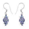 2.04 Carat Genuine Tanzanite .925 Sterling Silver Earrings