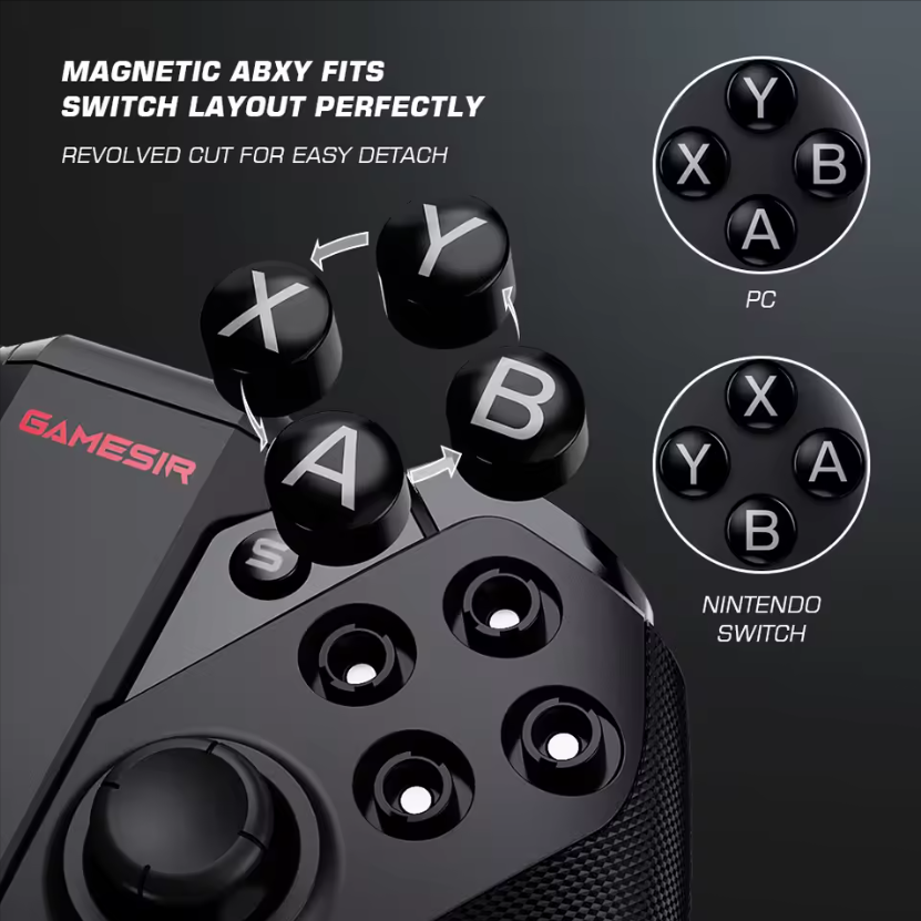 Ultimate Multi-Platform Wireless Game Controller - Magnetic Reorder Buttons