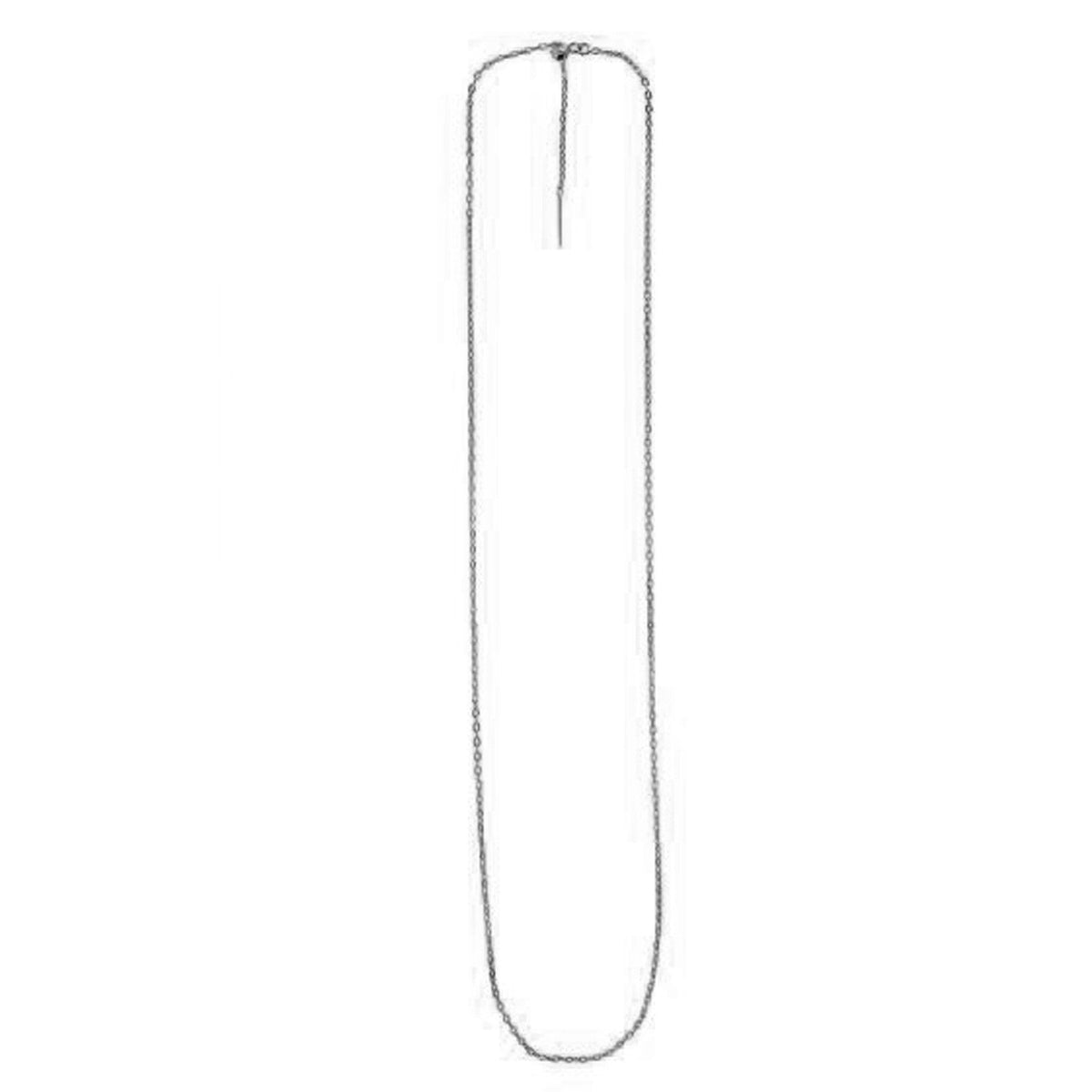 Cadena ajustable sin fin en oro blanco de 14k (1.70 mm)