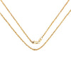 14K Yellow Gold 18inch 1.5mm Lite Rope Chain with Lobster Clasp