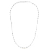 14k White Gold Necklace with Polished Circles
