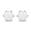 0.74 Carat Genuine Opal .925 Sterling Silver Earrings