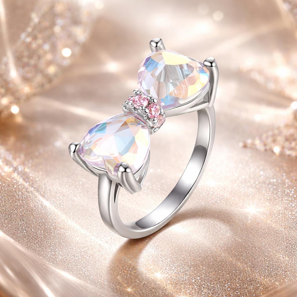 Anillo de plata de ley 925 con pavé de circonitas para mujer, talla 6.0