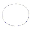 1.80 Carat Genuine Tanzanite .925 Sterling Silver Necklace