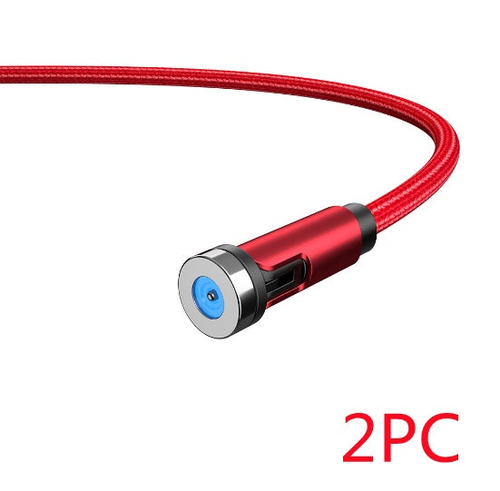 Essager 360° Magnetic Rotating Fast-Charge Cable – USB-C, Micro-USB & Lightning, LED Indicator