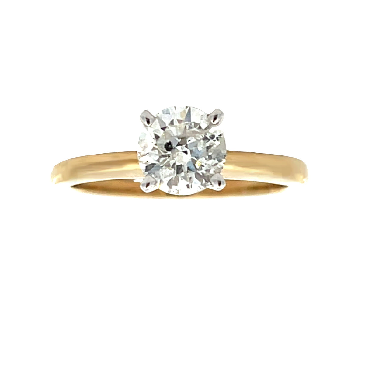 Diamante natural de 1,00 ct Oro amarillo de 10 quilates