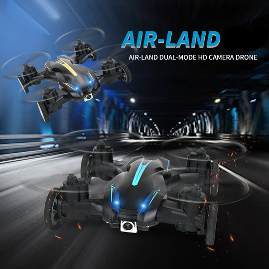 Wireless R/C Air-Land Aircraft with Built-in Live Camera - 360 Flips, Altitude Hold, Dual Mode