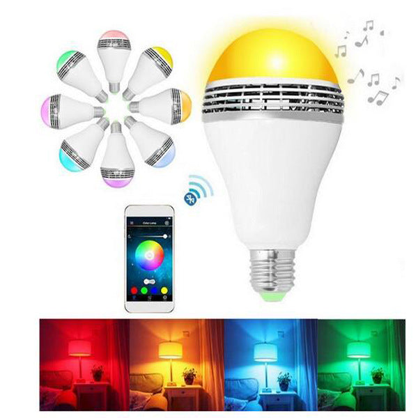 HarmonyGlow SmartBulb Pro 2 - RGB LED Bulb with Bluetooth Audio Speaker & App Connection