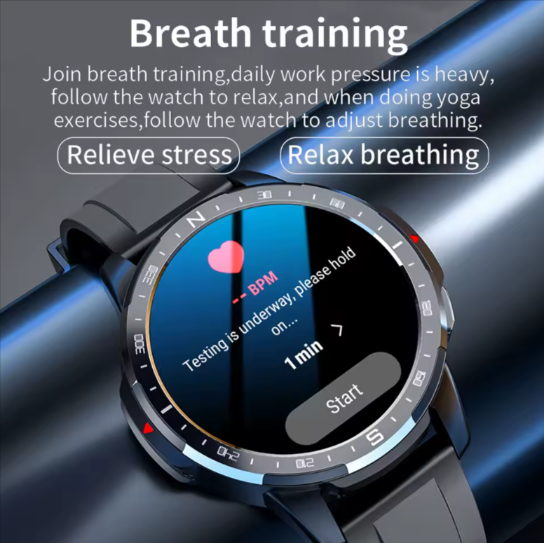 LOKMAT APPLLP 7 - Advanced Android OS Smartwatch - Dual CPU System - Built-in Camera - 4G, GPS, Wi-Fi, and Bluetooth