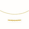 3.5mm 14k Yellow Gold Pendant Chain with Textured Links