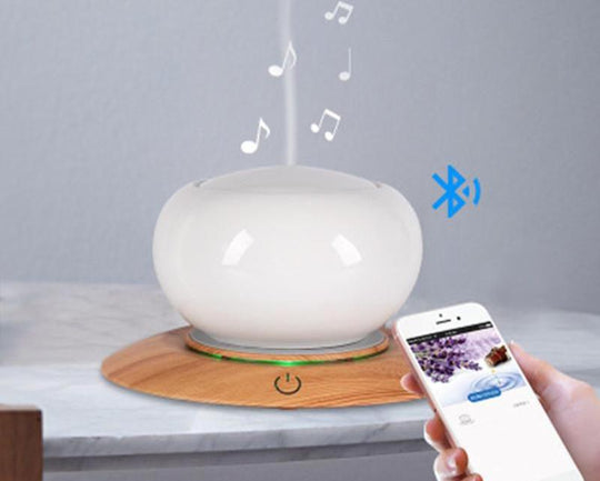 HarmonyGlow - Humidifier with Bluetooth Speaker