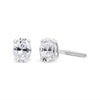 14K White Gold 1.00 Cttw Lab Grown Oval Solitaire Diamond Stud Earrings (F-G Color, VS2-SI1 Clarity)