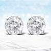 14K White Gold 5/8 Cttw Round Brilliant-Cut Lab Grown Diamond Classic 4-Prong Push back Stud Earrings (F-G Color, VS1-VS2 Clarity)