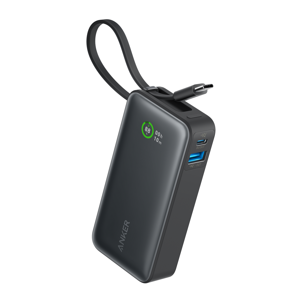 Batería Externa Anker Nano (30W, cable USB-C integrado)