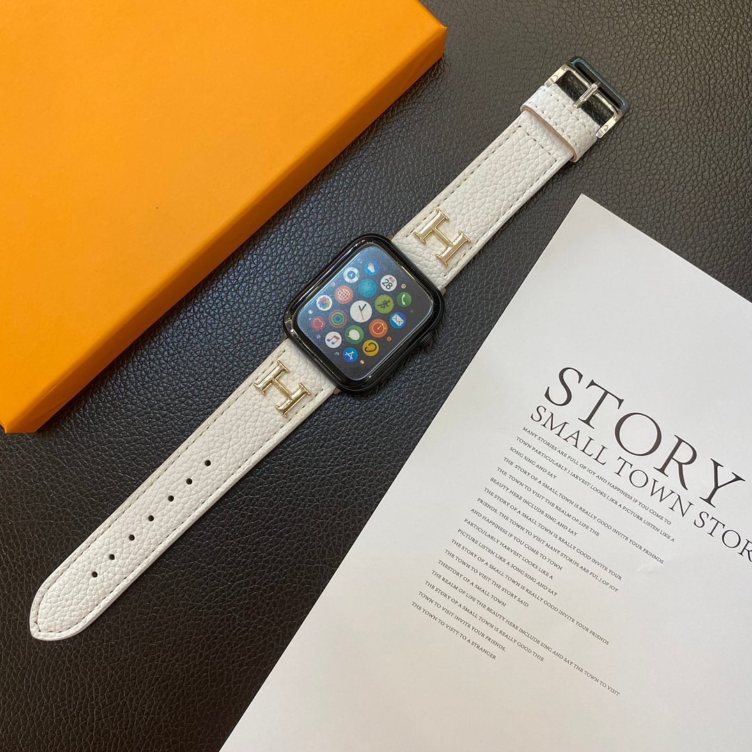 Кожаный ремешок для Apple Watch с натуральным рисунком