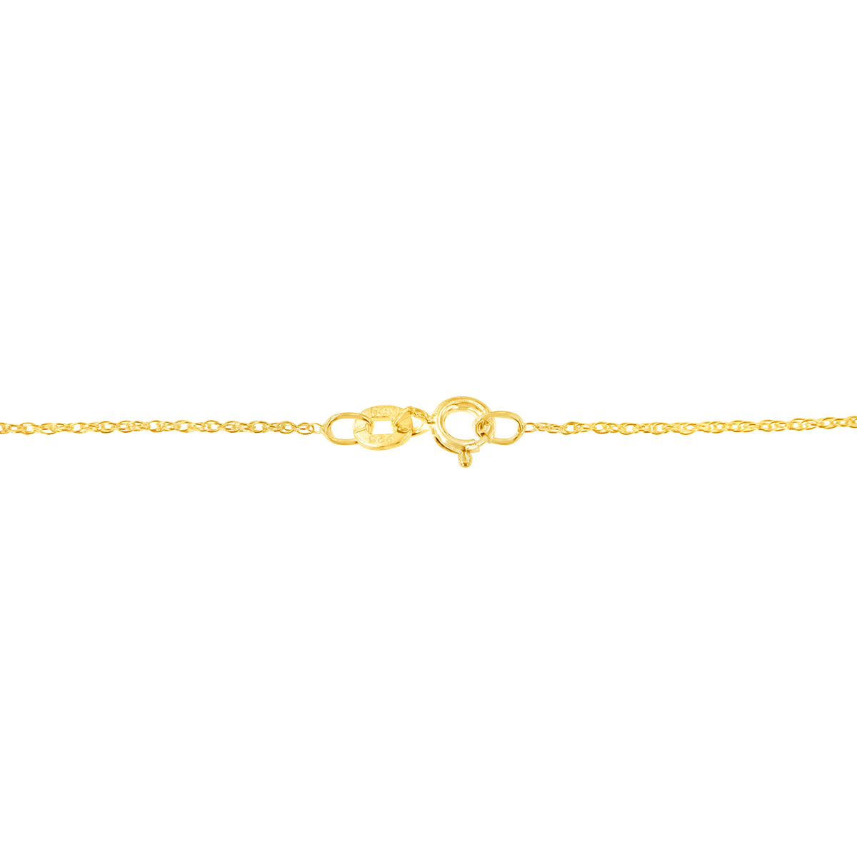 Collar con colgante de corazón abierto con diseño de diamante baguette de 1,00 Cttw en plata de ley .925 chapada en oro amarillo de 14K, 45,72 cm (color I-J, claridad I1-I2)