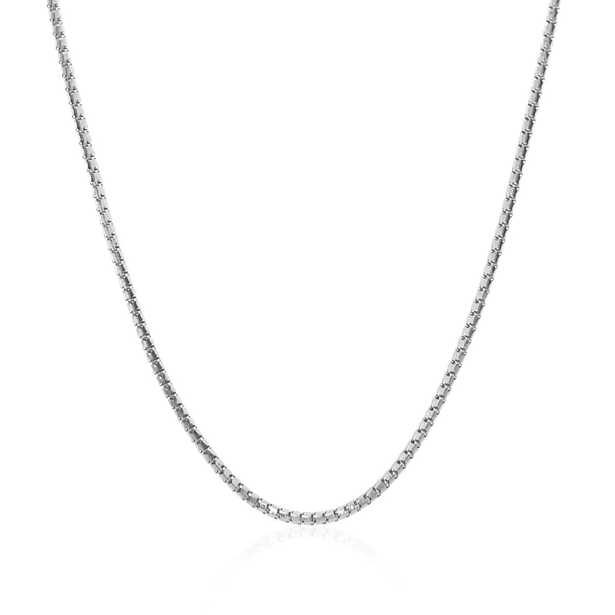 Cadena de oro blanco de 14k tipo 'Ice' de 1.3 mm