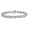.925 Sterling Silver 1/10 cttw Miracle-Set Round-Cut Diamond 