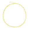 14k Yellow Gold Necklace with Polished Circles
