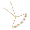 Pulsera Bolo Ajustable de 10-25 cm con Corazón Infinito y Diamantes de 0,10 ct. de Plata de Ley .925 Chapada en Oro Amarillo de 14K (Color H-I, Claridad I2-I3)
